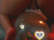 Playing with balloons, no pop. Big butt, Ballover 10/16