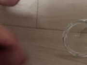#1 セルフごっくんのためにザーメン貯めます！
