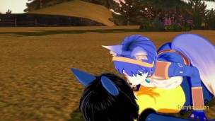 Star Fox Pokemon Star Fox Pokemon Furry Hentai - Krystal x Lucario Boobjob & Fucked
