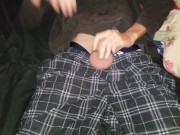 Using my Magic Wand to Make My Big White Cock cum hard as fuck!