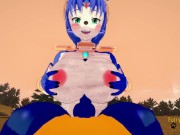 Star Fox Pokemon Furry Hentai - POV Krystal x Lucario Boobjob blowjob and fucked