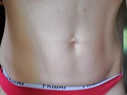 red panties and table corner 7/16