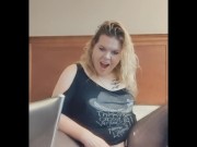 Playing with it just to get you going. I love being an exhibitionist 16/16