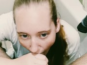 Slutty wife sucks and licks the head of my cock 10/16