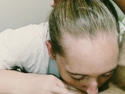 Slutty wife sucks and licks the head of my cock 16/16