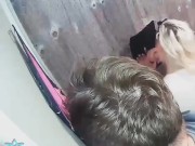 Cheating wife sucks & fucks non-stop cock at homemade gloryhole! 12/16