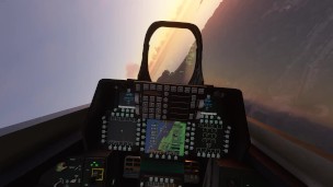 Flying Around San Francisco At Sunset In My F-22 Raptor