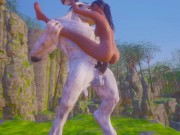 Olivia трахает пушистого монстра, вставляя член в тугую киску и задницу, часть 2 10/16