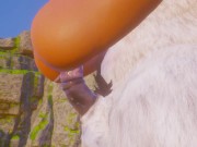 Olivia трахает пушистого монстра, вставляя член в тугую киску и задницу, часть 2 11/16