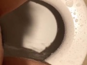 【オナニー記録】ショッピングセンターのトイレでクリにウォッシュレットを当てて_大手メーカー勤務OL - Screenshot 15 of 16 - Public
