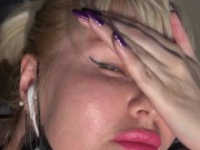 PUBLIC ON A BENCH. A SUNNY DAY A CUTE PUSSY 13/16