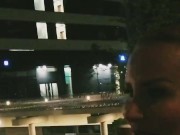 Met a black guy on the street and gave him cum in my mouth 4/16