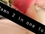 Moaning while masturbating with a dildo 16/16