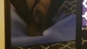 Giant dildo anal, thong bodysuit, anal riding