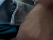 Milf with fat pussy gets fingered on airplane 