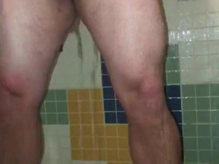 Quicky Fleshlight Fuck in a busy Public Shower, Cumming so quickly because others are waiting for me