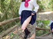 山でこっそりオナニーしたら興奮しすぎて潮吹いちゃった＞＜ オナニー　潮吹き 1/16