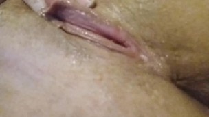 Tight teen fingering her wet pussy and clit until she creams with orgasms!