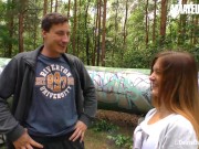 DEUTSCHLANDREPORT - SEXY GERMAN LULLU GUN DRILLED HARD IN STEAMY PUBLIC FUCK - AMATEUREURO 3/16