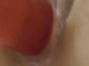 Dirty slut fucks herself w/ huge thick dildo 16/16