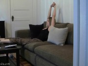 Voyeur - girl at home pedicure & solo with toy Star Nine from 2010 4/16