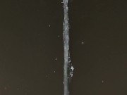 HOT BABE PEEING - pissing into water at night