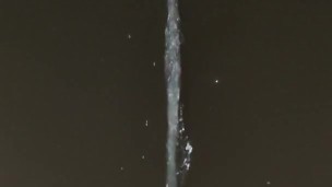 HOT BABE PEEING - pissing into water at night