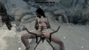 Lesbian sex in the snow in Skyrim Full version