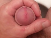 Pissing and teasing myself till I cum