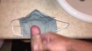 Cumming on this mask for a second time now without washing it, next time I’ll enjoy wearing it 