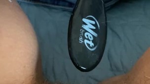 Shoving a hair brush in my pussy