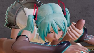 Miku hatsune licks balls