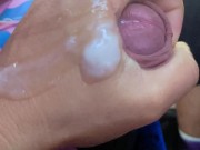 Risky Handjob on Public Bus - Cum on Hands + Post Cum Play! 11/16