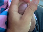 Risky Handjob on Public Bus - Cum on Hands + Post Cum Play! 5/16
