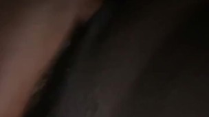 Fingering my wet ebony pussy
