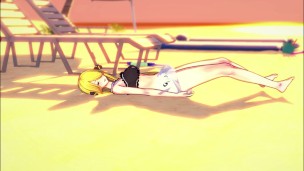 Cynthia at the beach! (3D Ecchi) (Pokemon)