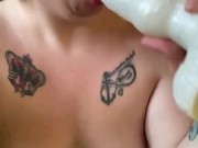 Taking dog toy in the mouth 9/16