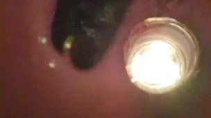 Fully analy inserted led buttplug 