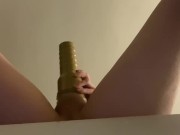 2 pocket pussies 2 cumshots