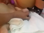 she enjoys and gets a little restless when I torture her like that, I love her moans. 9/16