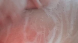 Soapy tits in the shower