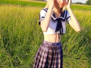 Lover fucked in the woods ON GRASS ME, cheating on a guy! 5/16