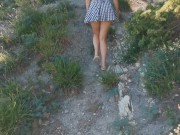 Sea, beach, masrurbation, glass dildo 1/16