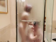 【エロ漫画家さん】第17話　シャワーを浴びてたら編集さんも入ってきて髪の毛を洗ってあげたよ♬　そしたら立ちバックで入れられちゃいました～。 7/16