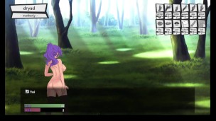 Futanari Quest Gameplay #2: Fight with monsters and fuck with step-mom