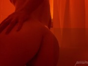 Cutie is having a bath and scrubbing (homemade) 10/16