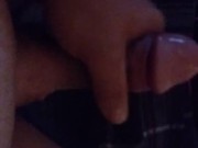 Masturbating. Some leg pumping action lol.