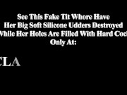 Claudia Marie Offers Up Her Giant Fake Saggy Tits To A Black Stud 16/16