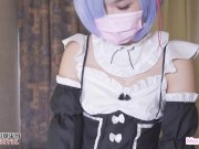 Cute Rem got Tied Up & Plug Sex Toys in Pussy and Anal , Gang-Bang with Other GuyS with Cumshot! 1/16