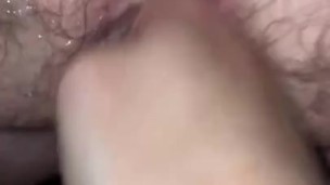 Fisting my cuck hubby making him into my wife